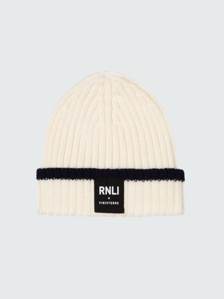 Finisterre Ecru/marinan Rnli Fisherman Beanie