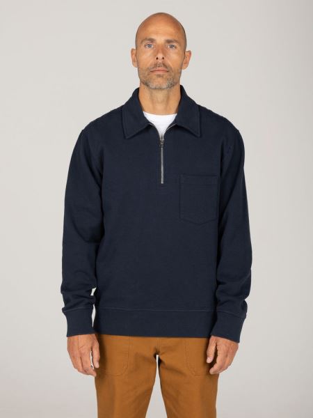 Jetsam Sweatshirt Med Halv Dragkedja Finisterre