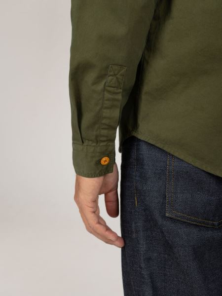 Mörk Oliv Eddystone Skjorta Finisterre