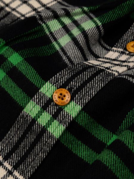 Finisterre Beardsmore Skjorta Jaspis Grön/svart Rutig
