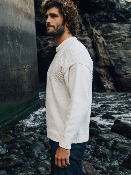 Ecru Rnli Malin Gansey Jumper Finisterre