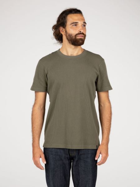 Oliv Dunnet Våffla T-shirt Finisterre