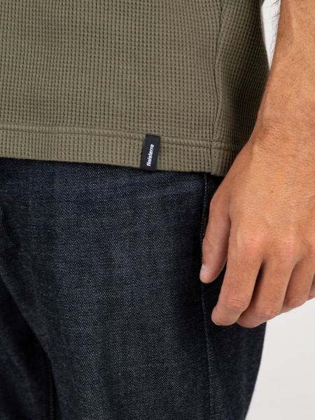 Oliv Dunnet Våffla T-shirt Finisterre