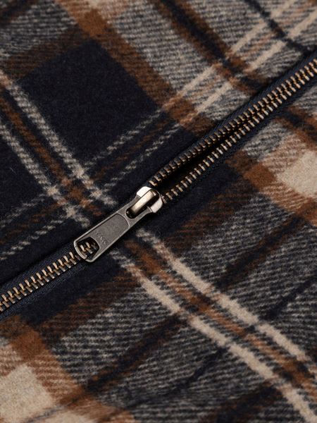 Garrick Dragkedja övershirt Finisterre Marin/flinta Rutig