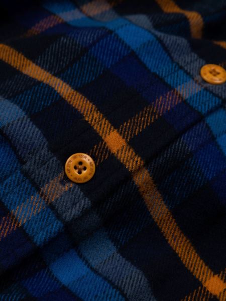 Finisterre Beardsmore Skjorta Marin/sable Rutig