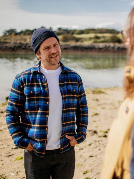 Finisterre Beardsmore Skjorta Marin/sable Rutig