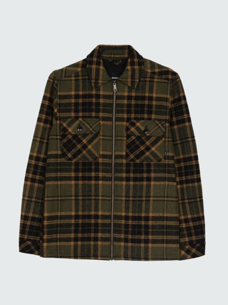 Garrick Dragkedja överskjorta Finisterre Oliv/sable Rutig