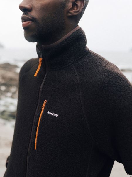 Finisterre Mörk Ozon Hegen Full Dragkedja Ull Fleece