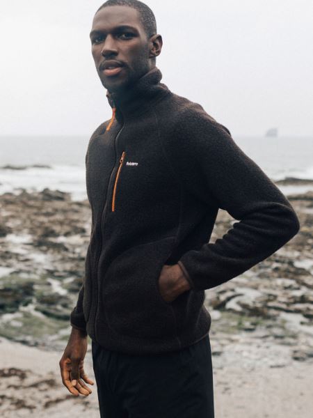 Finisterre Mörk Ozon Hegen Full Dragkedja Ull Fleece