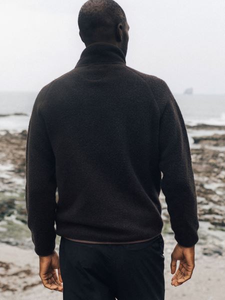 Finisterre Mörk Ozon Hegen Full Dragkedja Ull Fleece