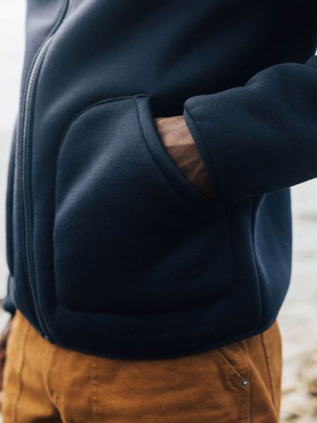 Finisterre Goodwin Fleece Marinblå
