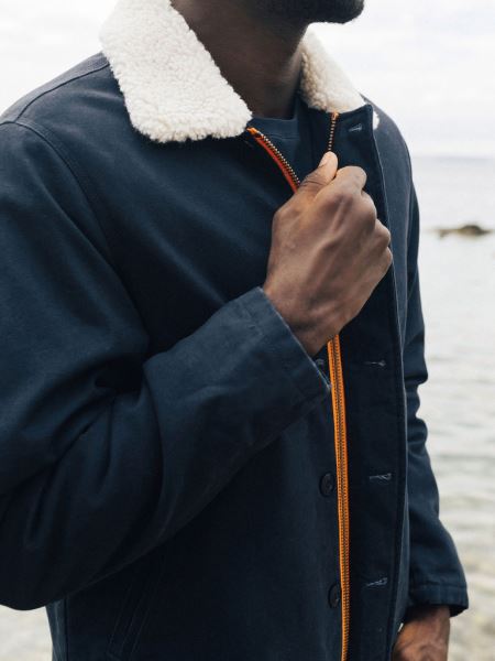 Berings Däcksjacka Marinblå Finisterre