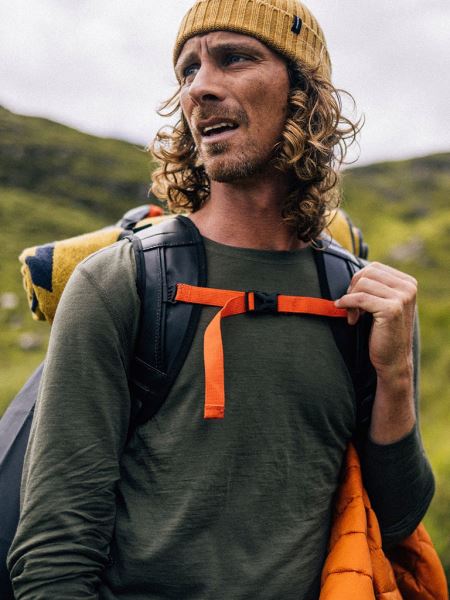 Eddy Merinoull Långärmat Baslager Finisterre Oliv