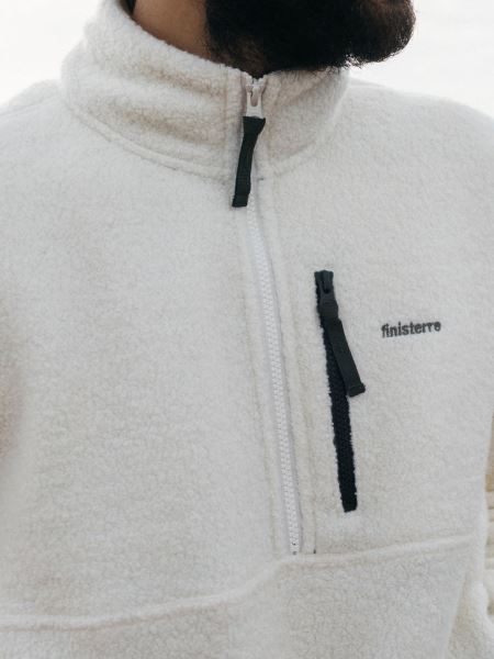 Ecru Hegen 1/4 Zip Ull Fleece Finisterre