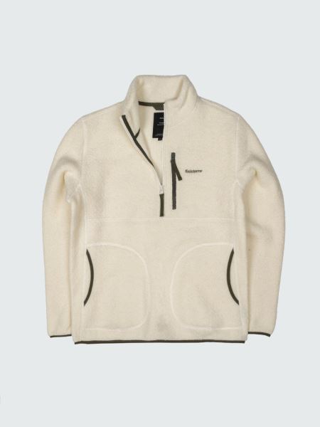 Ecru Hegen 1/4 Zip Ull Fleece Finisterre