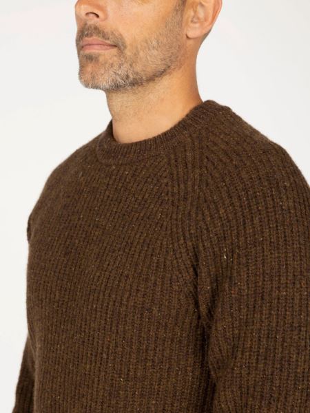 Mora Stickad Jumper Finisterre Kaffe