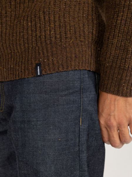 Mora Stickad Jumper Finisterre Kaffe