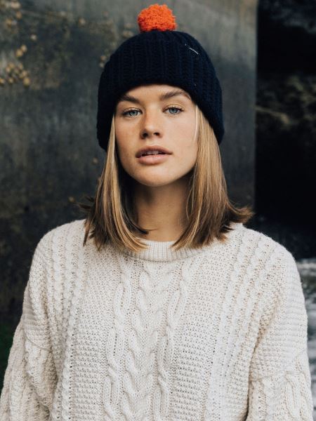 Marin/flamma Rnli Pom Beanie Finisterre