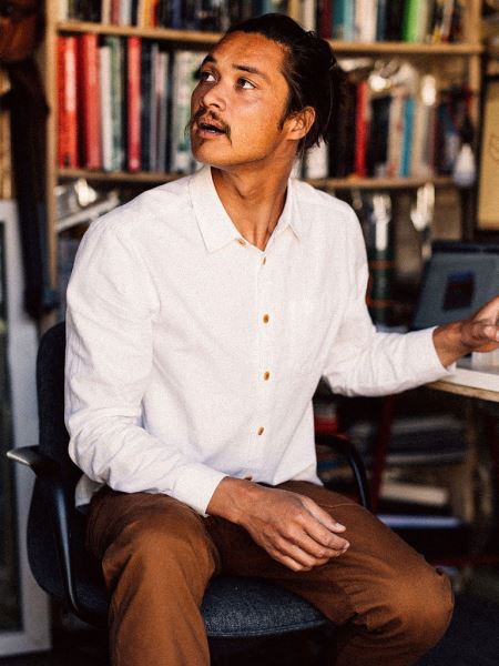 Gylly Skjorta Finisterre Ecru