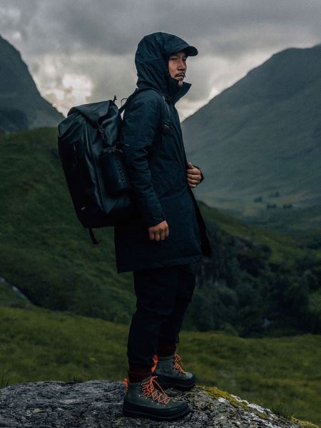 Finisterre Svart Fortis Vattentät Parkasjacka