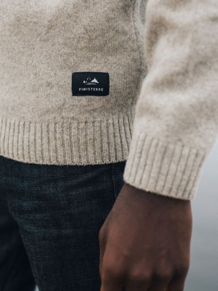 Columba Stickad Randig Tröja Finisterre Grå/sabel