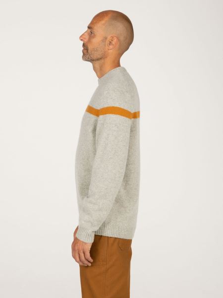 Columba Stickad Randig Tröja Finisterre Grå/sabel