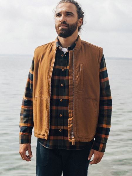 Finisterre Berings Gilet Sable