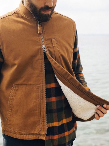 Finisterre Berings Gilet Sable