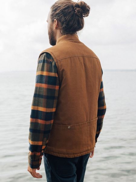 Finisterre Berings Gilet Sable