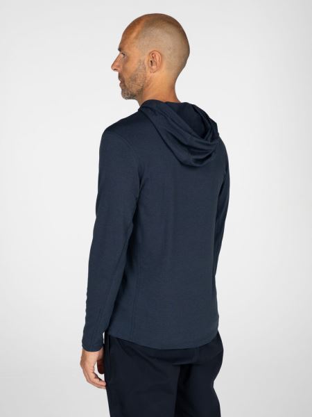 Finisterre Bora Huvtröja I Bambu Marinblå