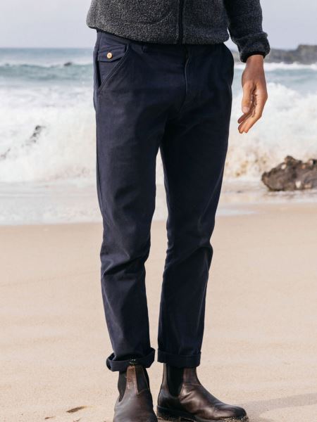 Coverack Slim Chino Marinblå Finisterre