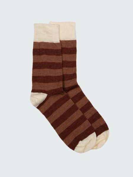 Ecru/malva/sangria Sista Långa Originalstrumpa Finisterre