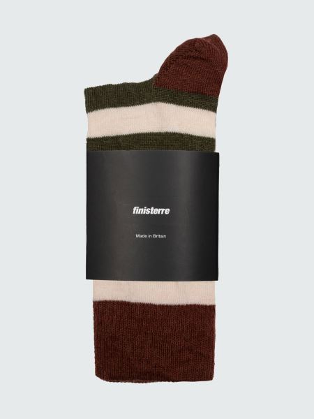 Sangria/ecru/khaki Finisterre Sista Lång Originalstrumpa