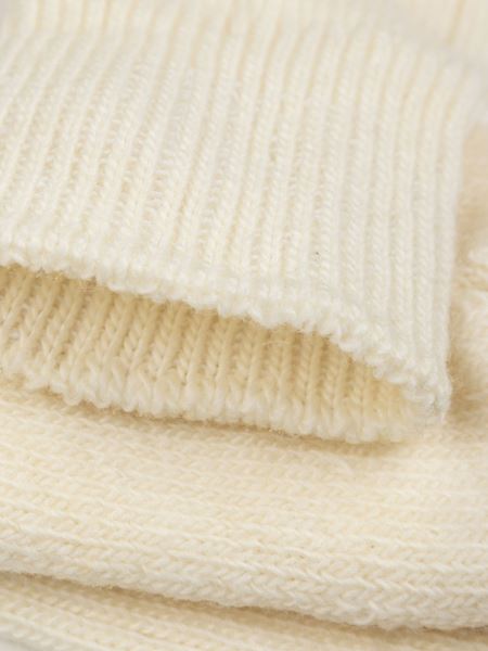 Sista Långa Ribbade Strumpan Finisterre Ecru