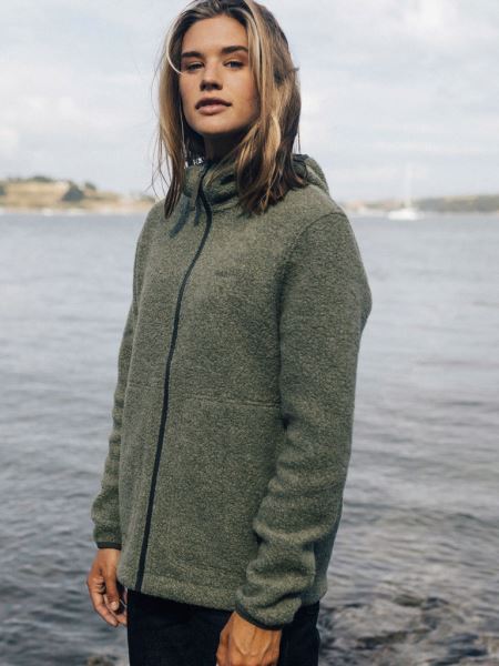Finisterre Budock Hoodie Kronärtskocka Med Hel Dragkedja