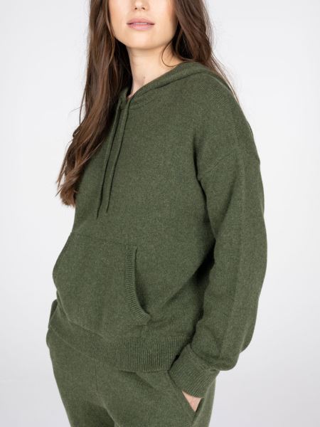 Mörk Oliv Fossey Hoodie Finisterre