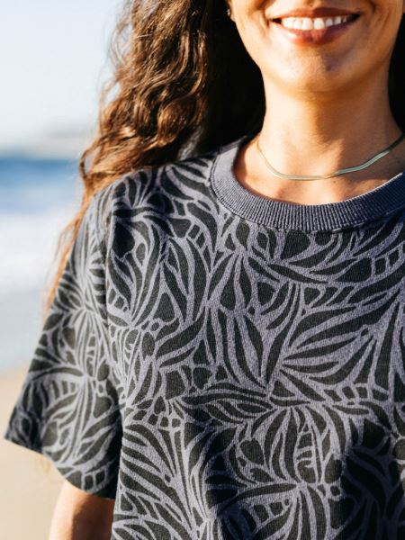 Finisterre Dutson T-shirt Med Indigotryck