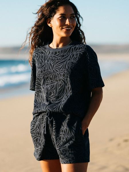 Finisterre Dutson T-shirt Med Indigotryck