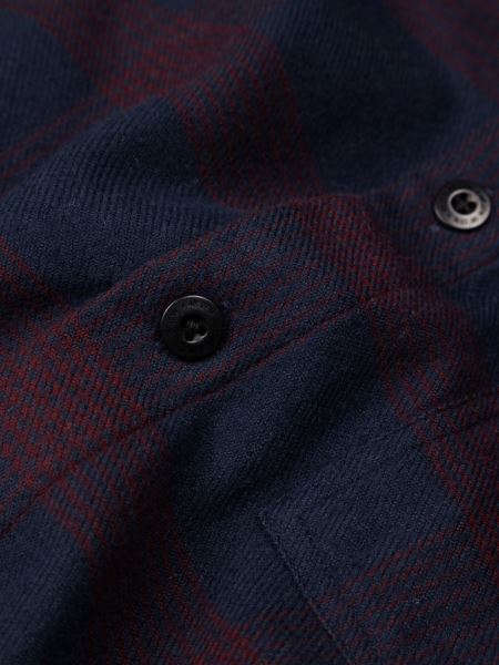 Vinröd Rutig Finisterre Punktskjorta