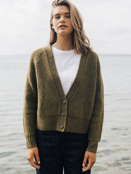 Ceder Mora Stickad Cardigan Finisterre