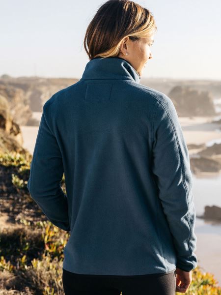 Finisterre Kingfisher Penmere Fleece Med Dragkedja