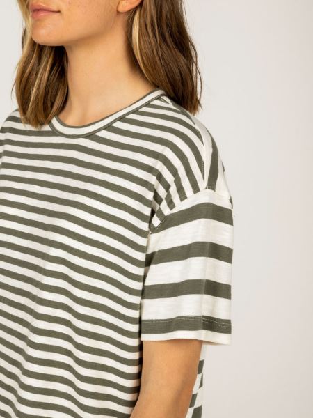 Oliv/vit Dart T-shirt Finisterre