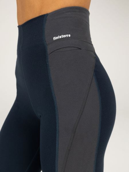 Finisterre Zonda Beskuren Legging Marinblå/kol