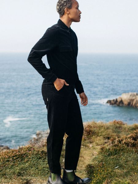 Cord Pennan Zip Jumpsuit Svart Finisterre