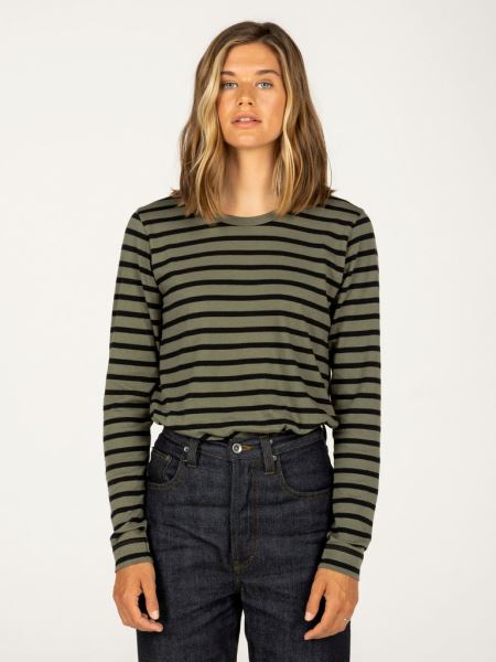 Eldon Långärmad T-shirt Oliv/svart Finisterre