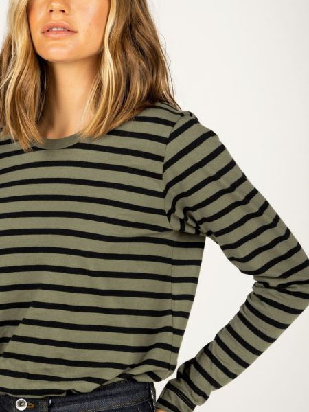 Eldon Långärmad T-shirt Oliv/svart Finisterre