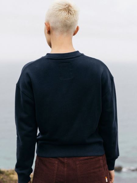 Marinblå Finisterre Rnli Crew Sweatshirt