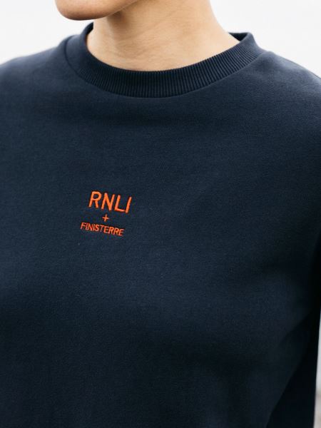 Marinblå Finisterre Rnli Crew Sweatshirt