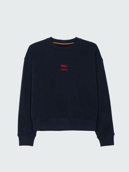 Marinblå Finisterre Rnli Crew Sweatshirt
