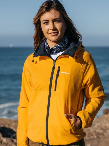 Finisterre Marinblå/bärnsten Vändbar övergångsjacka